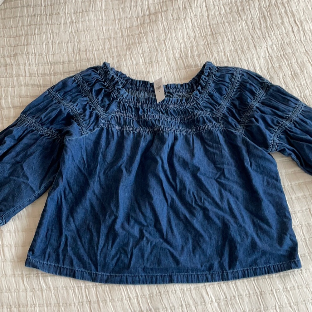 Gap denim blouse